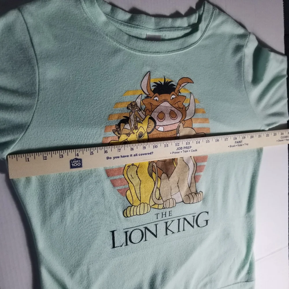 DISNEY LION KING MINT LONG SLEEVE SWEATER SIZE XL